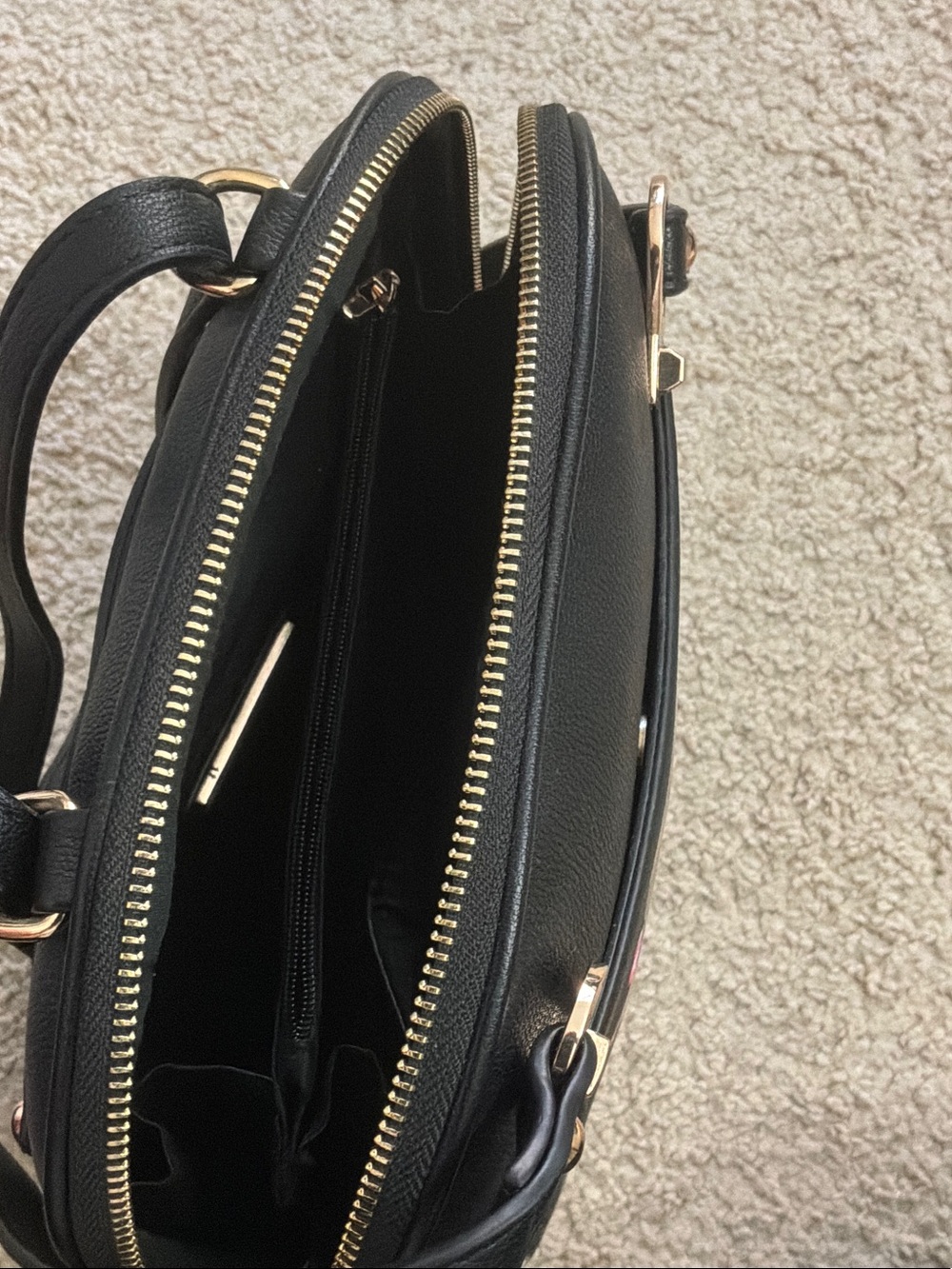 Black Hand-Painted Fashionista Crossbody Bag - Picture 7 of 16